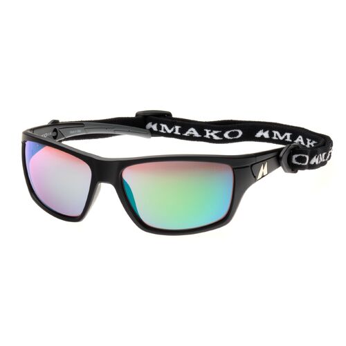 Mako Nemesis 9612 M09 G2H5 Matte Black / Rose Green Mirror Polarised Lenses