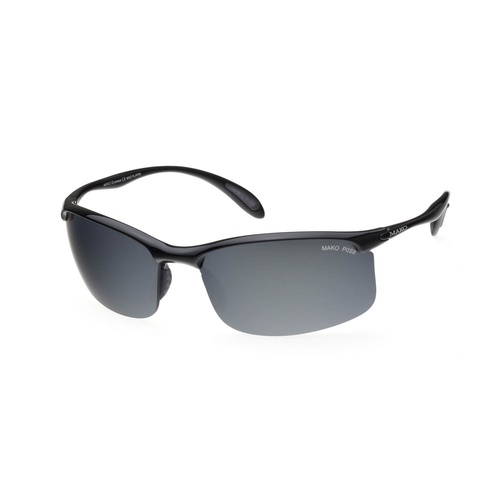 Mako Diver 9525 M02 P0S8 Shiny Black / Grey Silver Mirror Polarised Lenses