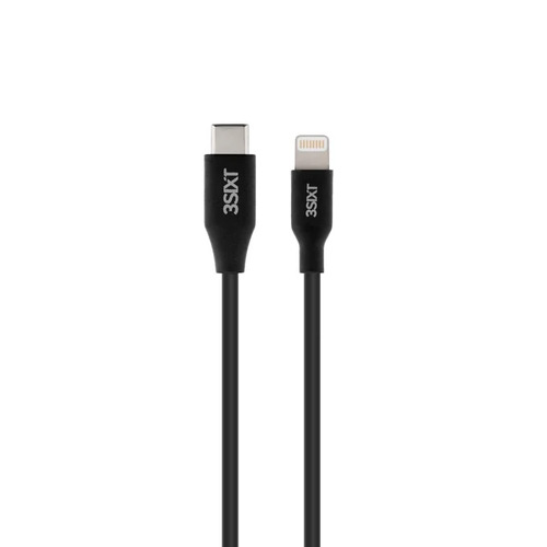 3SIXT Charge & Sync Cable - USB-C to Lightning 2m Black
