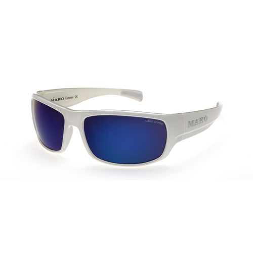 Mako Escape 9581 M88 G1HR6 White / Brown Blue Mirror Polarised Lenses