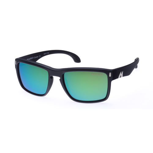 Mako GT 9583 M01 G2H5 Matte Black / Rose Green Mirror Polarised Lenses