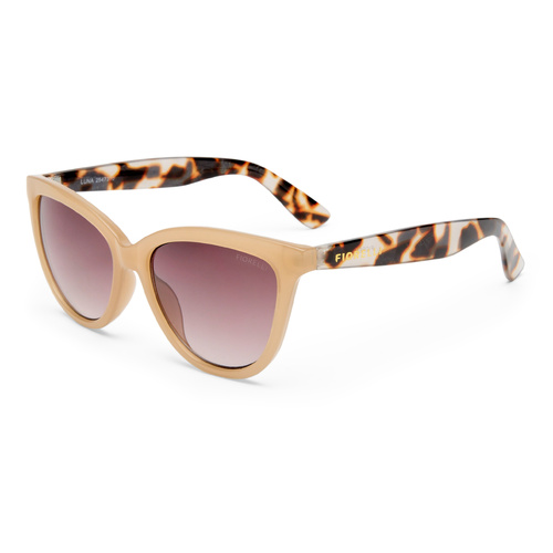 Fiorelli Luna FIO2547310 Linen w Cookie Tortoise / Warm Smoke Gradient Lenses