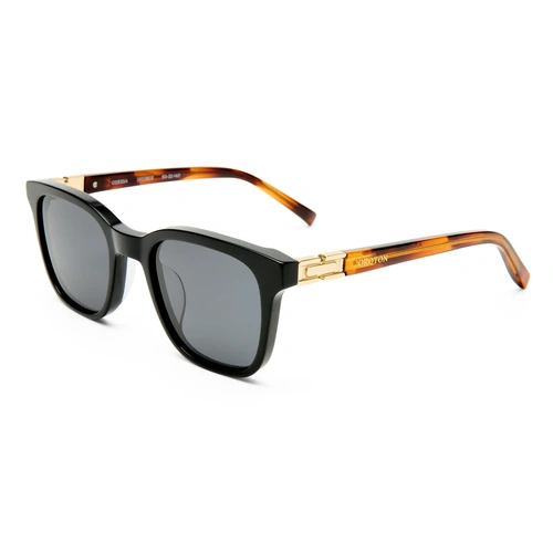Oroton Odessa OPS2650803 Black w Amber Tortoise / Smoke Polarised Lenses
