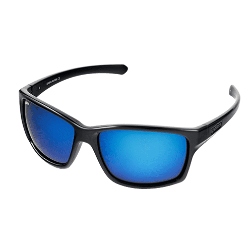 Spotters Grit Gloss Black / Ice Blue Mirror Polarised Lenses