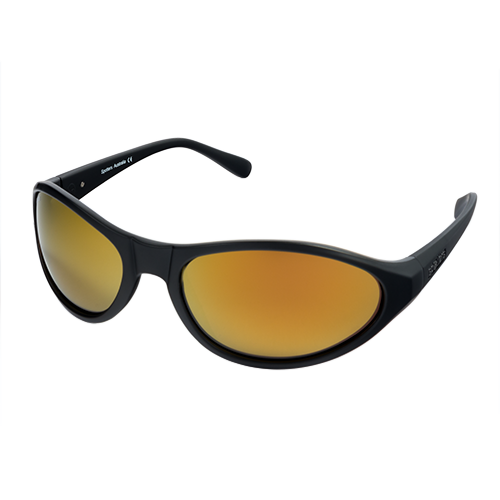 Spotters Thunder+ Matte Black / Gold Leaf Mirror Polarised Lenses