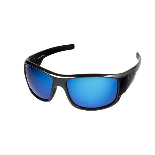 Spotters Droid Gloss Black / Ice Blue Mirror Polarised Lenses