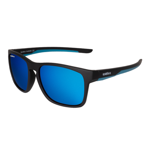 Spotters Kids Dingo DINGOMBLUE Matte Black & Blue / Blue Mirror Polarised Lenses