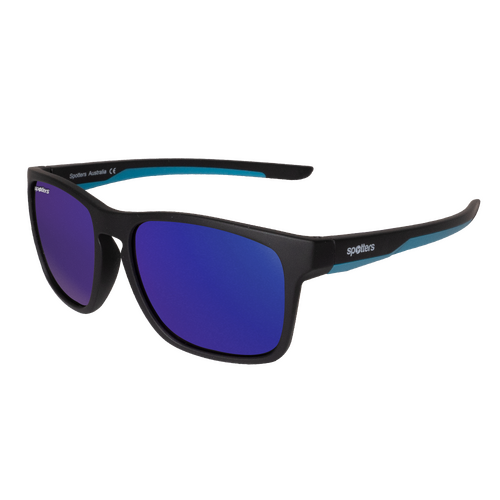 Spotters Kids Dingo DINGOMPURPLE Matte Black & Blue / Purple Mirror Polarised Lenses