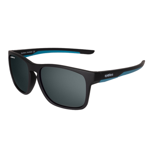 Spotters Kids Dingo DINGOMGREY Matte Black & Blue / Grey Polarised Lenses