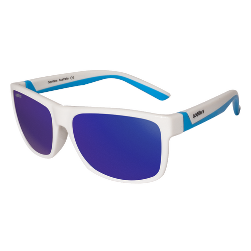 Spotters Kids Wallaby WALLABYWPURPLE Gloss White & Blue / Purple Mirror Polarised Lenses