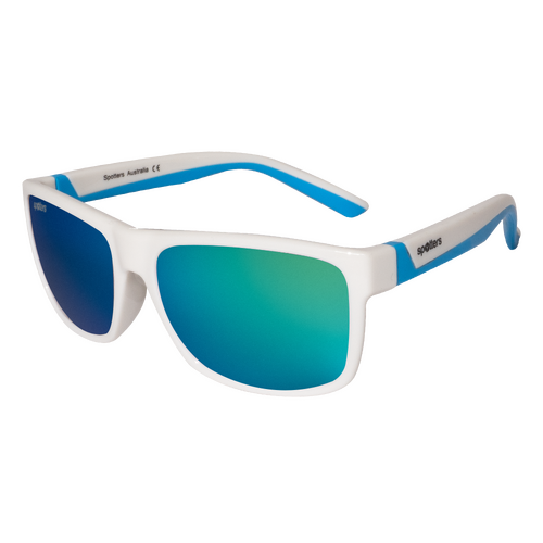 Spotters Kids Wallaby WALLABYWGREEN Gloss White & Blue / Green Mirror Polarised Lenses