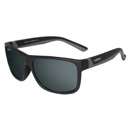 Spotters Kids Wombat WOMBATMGREY Matte Black & Grey / Grey Polarised Lenses