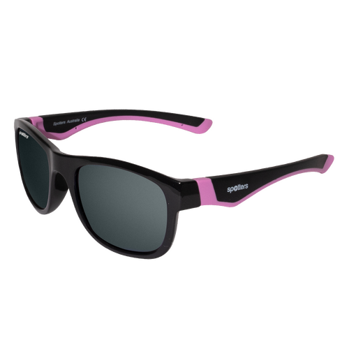 Spotters Kids Emu EMUMGREY Matte Black & Pink / Grey Polarised Lenses