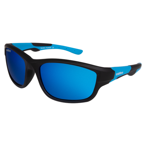 Spotters Kids Platypus PLATYPUSMBLUE Matte Black & Blue / Blue Mirror Polarised Lenses