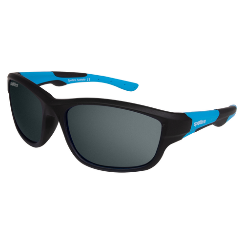 Spotters Kids Platypus PLATYPUSMGREY Matte Black & Blue / Grey Polarised Lenses