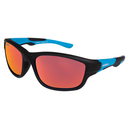 Spotters Kids Platypus PLATYPUSMRED Matte Black & Blue / Red Mirror Polarised Lenses