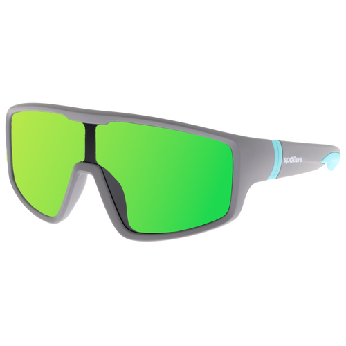 Spotters Kids Croc CROCGREEN Matte Grey / Gren Mirror Polarised Lenses