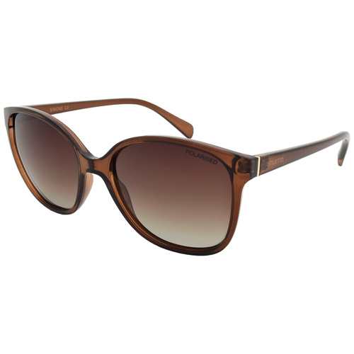 Stiletto Simone C3 Transparent Brown / Brown Gradient Polarised Lenses