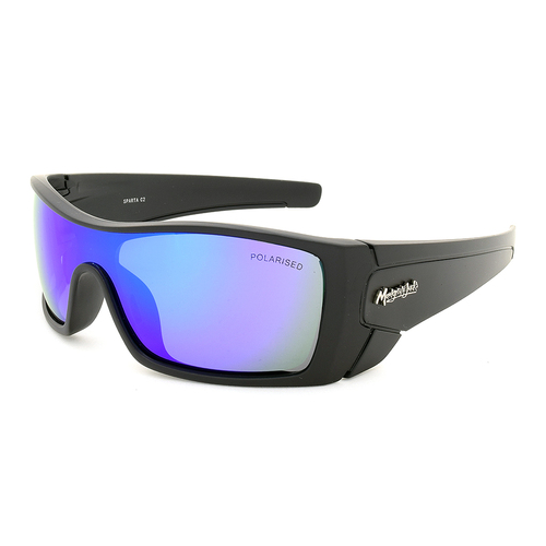 Mangrove Jacks Sparta C2 Matte Black / Blue Revo Polarised Lenses