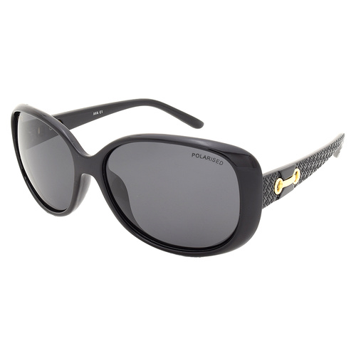 Stiletto Ava C1 Shiny Black / Smoke Polarised Lenses