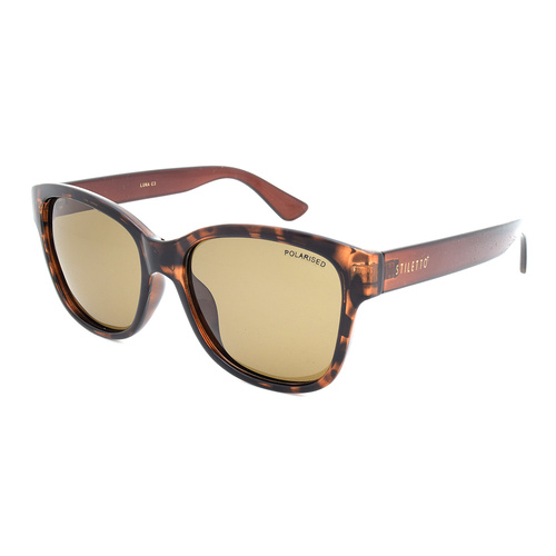 Stiletto Luna C3 Dark Demi Dark Crystal / Brown Polarised Lenses