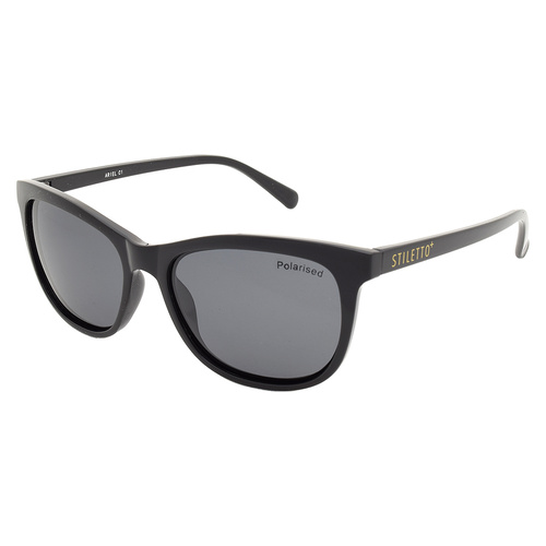 Stiletto Ariel C1 Shiny Black / Smoke Polarised Lenses