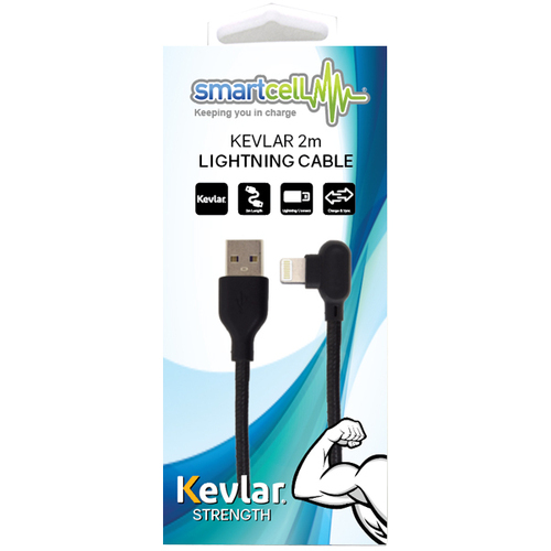 Smartcell Kevlar 2m Lightning Cable