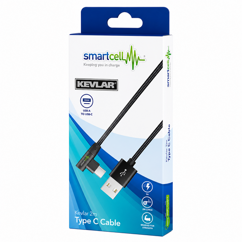 Smartcell Kevlar Type-C Cable | 2m
