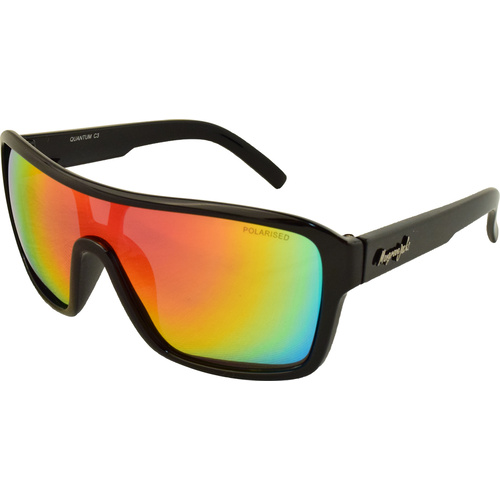 Mangrove Jacks Quantum C3 Black and Crystal Red / Red Revo Polarised Lenses