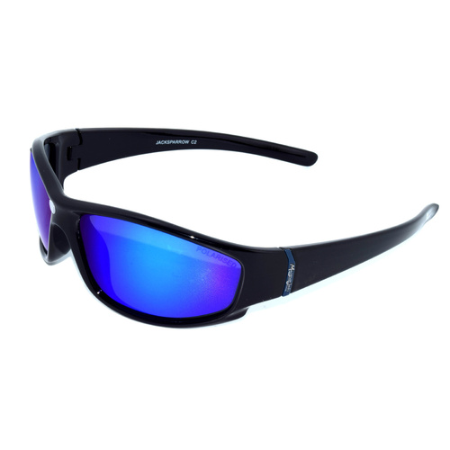 Mangrove Jacks Jack Sparrow C2 Black / Blue Revo Polarised Lenses