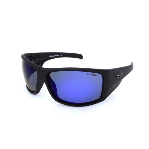 Zenith Mataranka C2 Matte Black / Blue Revo Polarised Lenses