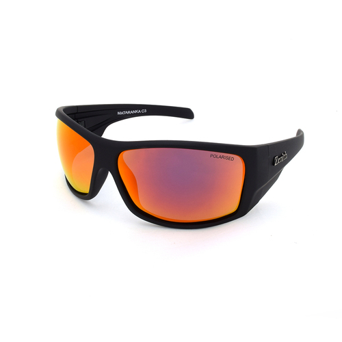 Zenith Mataranka C3 Matte Black / Red Revo Polarised Lenses