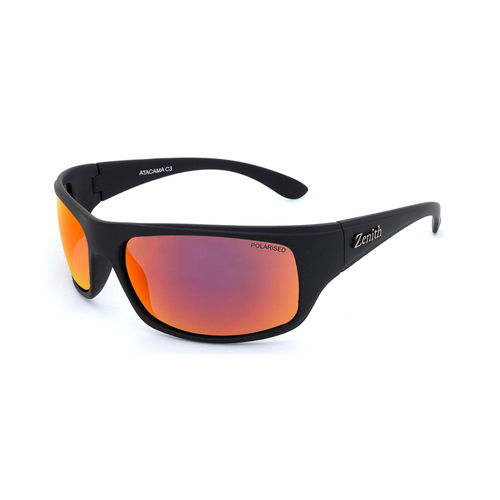 Zenith Atacama C3 Matte Black / Red Revo Polarised Lenses