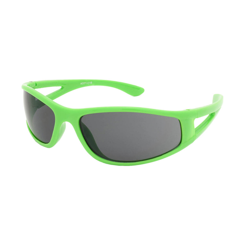 Kidz K071 C18 Shiny Solid Neon Green / Smoke Lenses