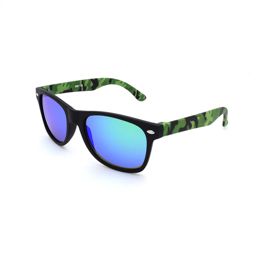 Kidz K067 C15 Matte Black w Matte Green Camo / Green Revo Lenses