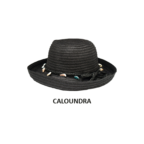 Rocko's Straw Hat Premium Range Caloundra Black