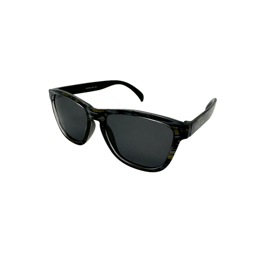 Mangrove Jacks Marina Bay C9 Crystal Stripe Print w Black Back Spray / Smoke Polarised Lenses