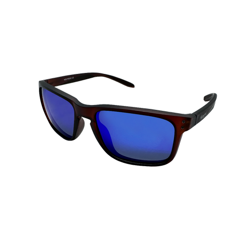 Mangrove Jacks Holyhead C2 Matte Crystal Dark Brown / Smoke With Blue Revo Polarised Lenses