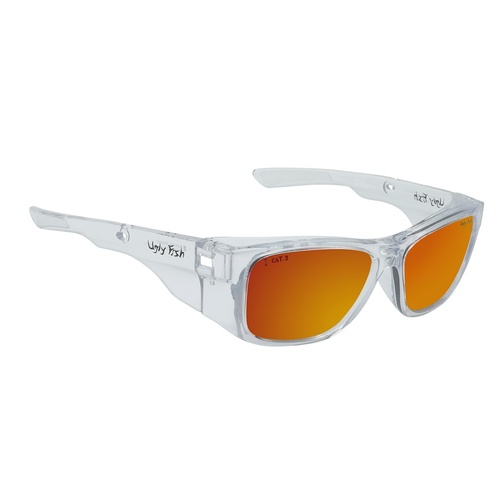 Ugly Fish Sparkie Safety RSP545 CR Crystal / Red Revo Polarised Lenses