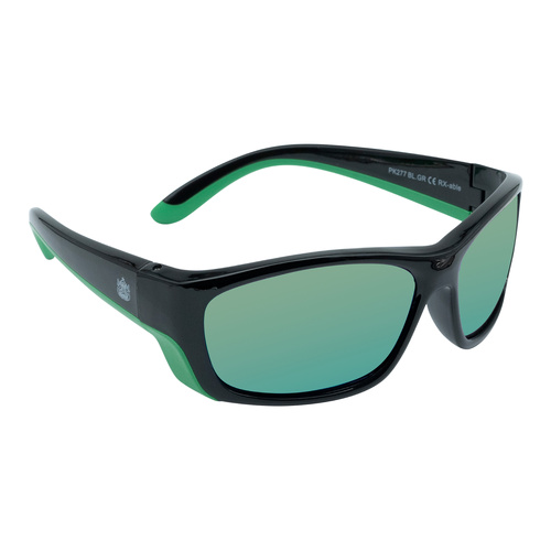 Ugly Fish Brats Junior PK277 BLGR Black / Green Mirror Polarised Lenses