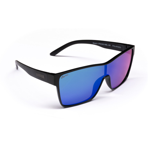 Ugly Fish Retro Series Beast PR4363 MBLB Matte Black / Blue Revo Polarised Lenses