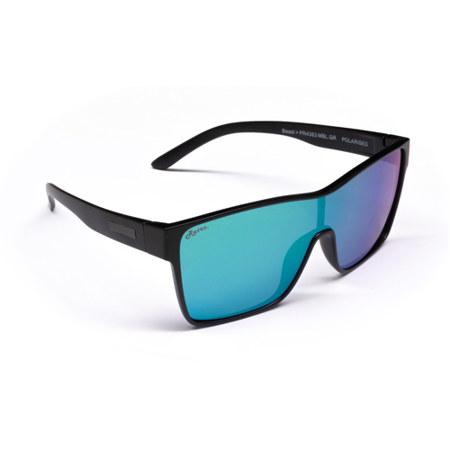 Ugly Fish Retro Series Beast PR4363 MBLGR Matte Black / Green Revo Polarised Lenses