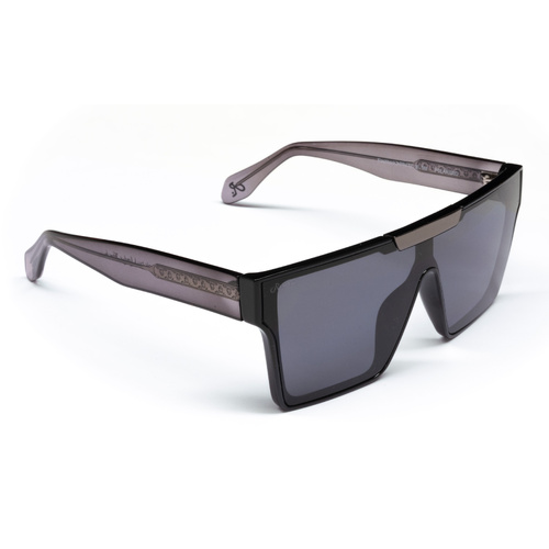 Ugly Fish Retro Series Flashback PR4320 BLSM Shiny Black / Smoke Polarised Lenses