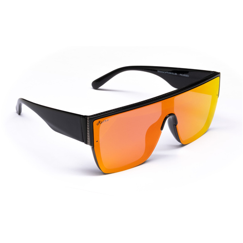 Ugly Fish Retro Series Bohemian PR4696 BLR Shiny Black / Red Revo Polarised Lenses