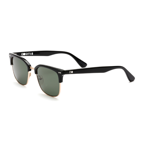Otis 100 Club 125-2001P Black & Brushed Gold / Grey Polarised Lenses