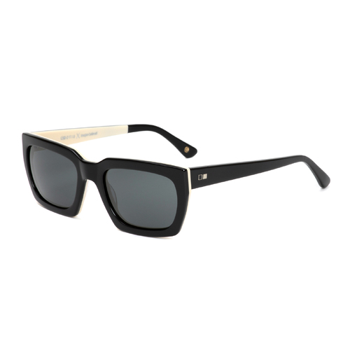 Otis Valentine 159-2101-IC Black Ivory / Smokey Blue Lenses