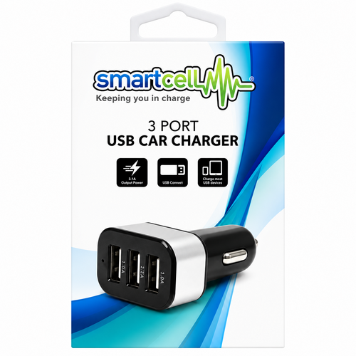 Smartcell 3 Port USB Car Charger