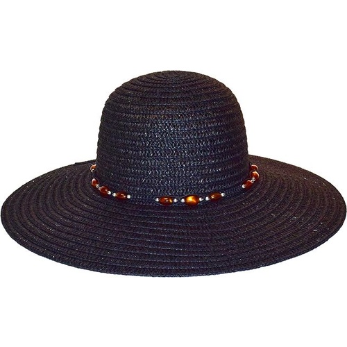 Rocko's Straw Hat Premium Range Ascot Black