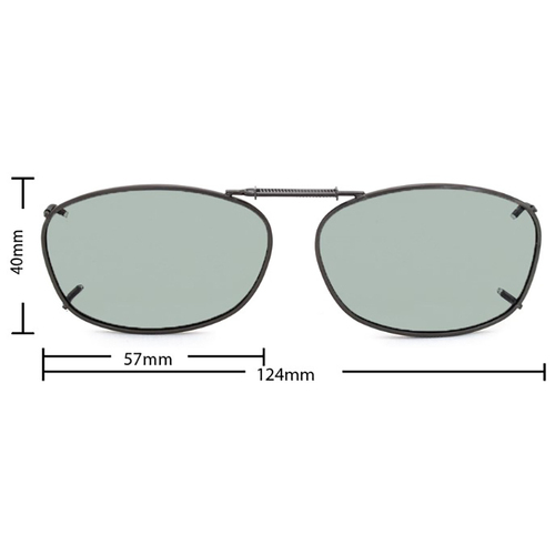 Stalkers Clip On Size 10 Dark Gunmetal Frame / G32 Photochromic Polarised Lenses