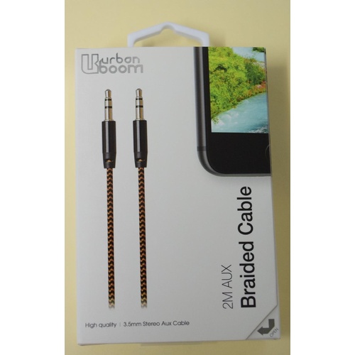 Urban Boom 2M Aux Braided Cable
